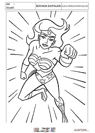 wonder-woman boyama sayfaları